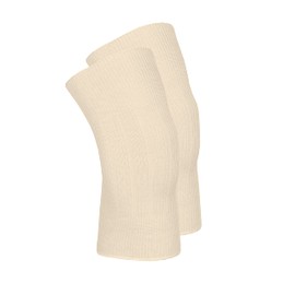 wobera Joint Warmer or Pulse Warmer in Lightweight Design with 70% Virgin Wool Controlled Organic Cultivation and 30% Silk (Size 2, Colour: Natural White)