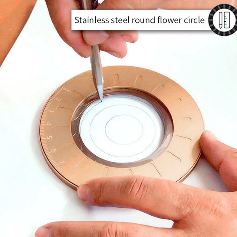 Circle Drawing Maker Adjustable Round Template Ring Scribing Tool with