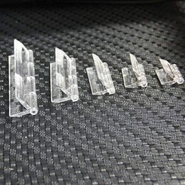 SUPERTOOL Door Hinges, Transparent,100X42MM,Durable Acrylic Plastic Butt Hinges for Door, Piano, Cabinet, and Piano (10 Pcs)