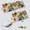 Bulijojo Boho Floral Anti Fatigue Kitchen Floor Mats Set of