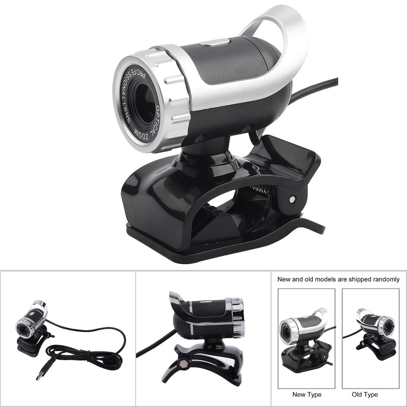 12M Pixels Clip on Webcam Web Camera HD 360° Rotating