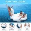 Swimline Mega Swan Inflatable Pool Float w/Cup Holders 850lb Capacity