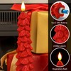 Homemory 3 Pcs Christmas Tree Candles with Remote, Waxy Flameless