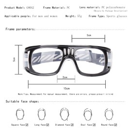 SooGree anteojos de racquetball – Antivaho absorción de golpes, anteojos deportivas de baloncesto, fútbol, correa ajustable protectora