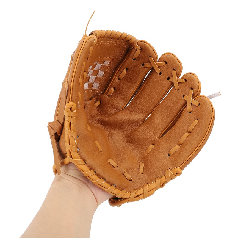 Baseball Glove Ergonomic PU Leather Baseball Mitts Softness Professional Baseball