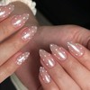 SXVME Uñas postizas de lunares almendra, uñas postizas de donut