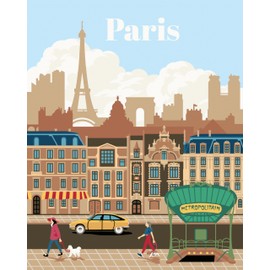 Ravensburger CreArt 23687 Painting by Numbers Colourful Paris from 12 Years