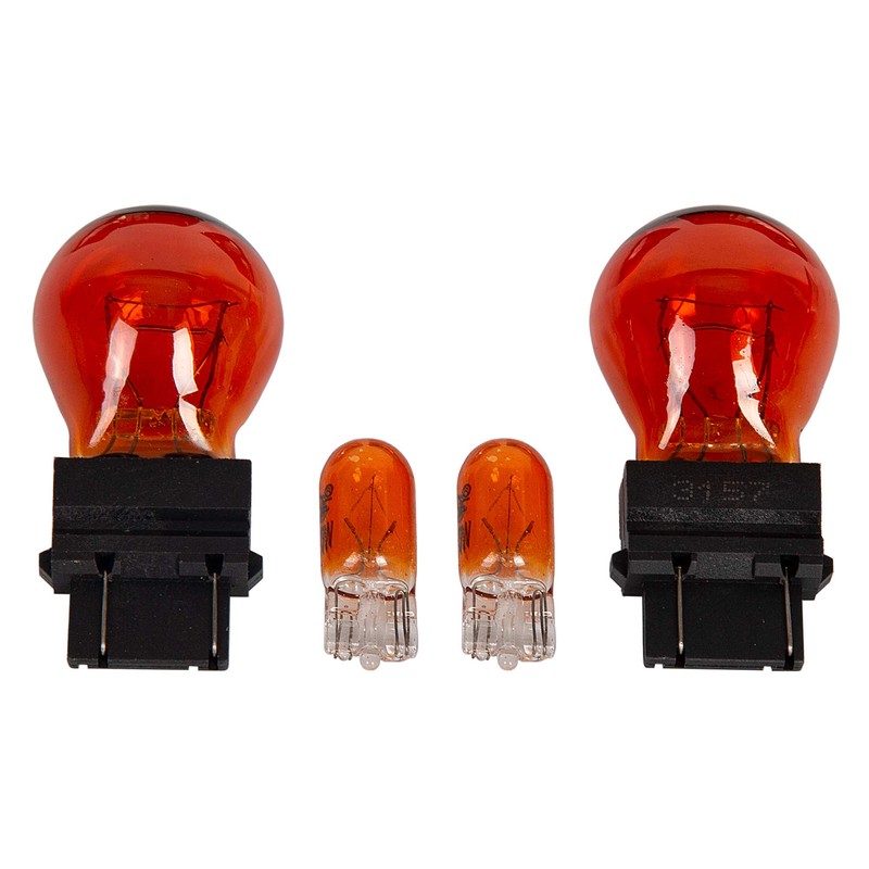 HECASA Clear Lens Bumper Signal + Side Marker Lights Compatible