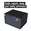 K.T.Z Shoe Boxes,Clear Plastic Shoe Box Magnetic Side Open Stackable