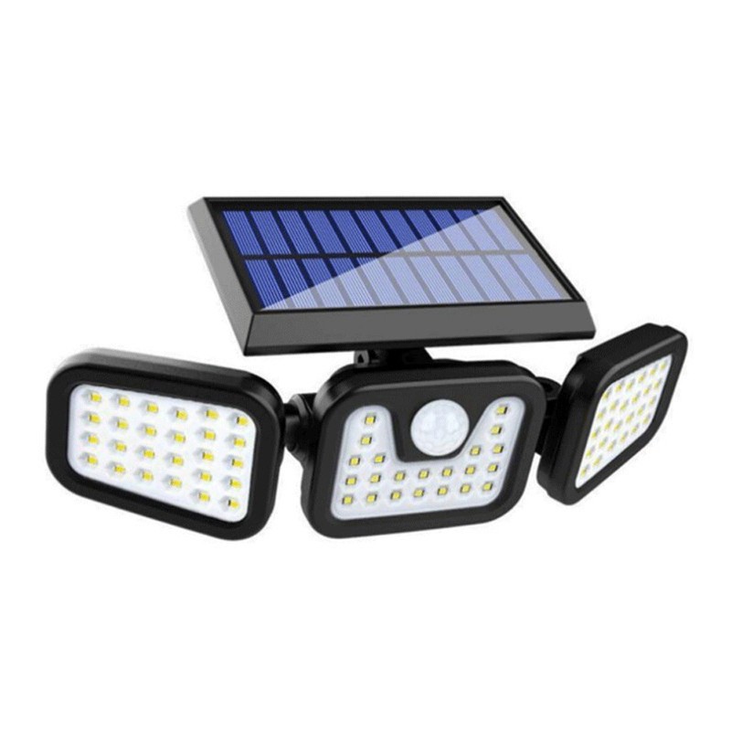 High Brightness Home Solar-Powered Wall Lamp 74LED Angle Adjustable Light