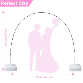 Balloon Arch Kit, 7.4ft Balloon Arch Stand Frame with Base: for Wedding Baby Shower Birthday Party Decorations