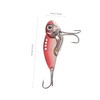KOMBIUDA 4pcs Realistic Bass Lure Kit Freshwater Saltwater Metal Blade