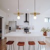 BYOLIIMA Modern Pendant Lighting Gold Farmhouse Pendant Light 11.81" Brushed