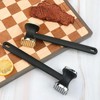 Meat Beat Hammer, 9.7 Inch Gold and Black Zinec Alloy