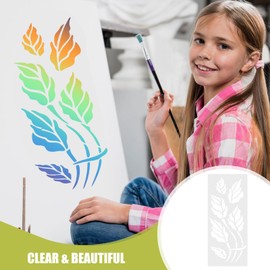 EXCEART Plantillas De Hojas De 10 Uds. Plantilla De Planta Reutilizable Plantilla De Primavera Y Verano Plantillas DIY Para Pintar Sobre Lienzo Paredes Fabricación De Tarjetas