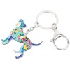 WEVENI - Llavero de aleación de esmalte para perro, diseño