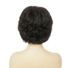 Siudus Black Short Curly Wigs for Women with Bangs Ladys