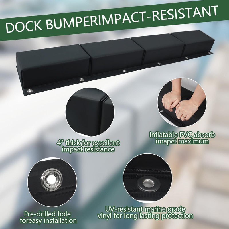 Dock Bumpers, 48'' Boat Dock Bumper Guards Marine Boat Bumpers