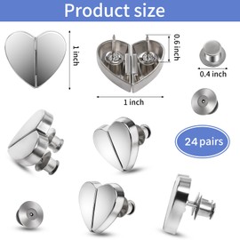 24 Pairs Magnetic Curtain Closure, Magnetic Curtain Clips for Indoor Outdoor Curtains to Prevent Light Leaking, Curtain Magnetic Clips for Home Bedroom Office Draperies