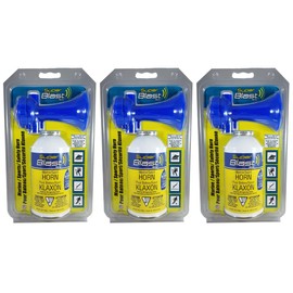 Safety Air Horn, Warning Horn, Sport and Safety Personal Alarm Horn, Dangerous Animal Deterrent, 8 Ounces - 3 Each