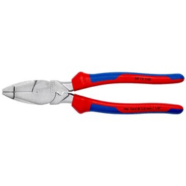 KNIPEX Lineman's Pliers 0915240 Combination Pliers Chrome-Plated with Cable Puller