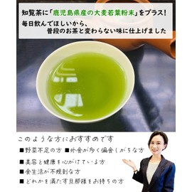 Miyahara Garden Green Tea Bag with Young Barley Leaves 14.1 oz (400 g) (6 g x 66 Packs)