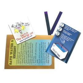 Blue Water Stripe Leak Detection Toilet Dye Leak Strips 10 Test Multi-Use Tracer + Envelope & Energy Tatt 5-Pack Silent Leaks