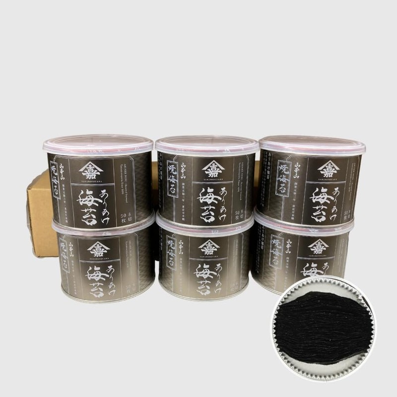Yamamoto Mountain: Ariake Nori "Yaki-nori" cans (8 cuts, 50 sheets),