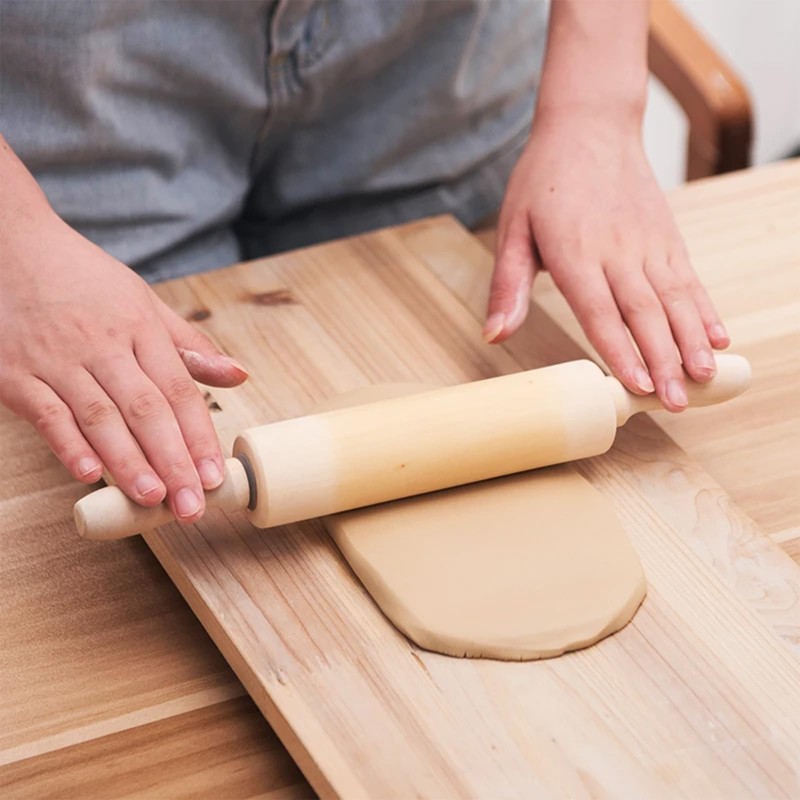 10Pcs Set Wooden Rolling Pin, Small Rolling Pin for Baking