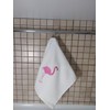 3Pack Flamingo Hand Towels 100% Cotton Embroidered Premium Luxury Summer