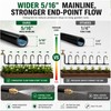 Apgooface 5/16" Drip Irrigation System 100 ft with 20-Pcs 360°