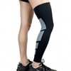 Wrist-Guard Type Compression Leg Sleeve (2-Pack) Black/L