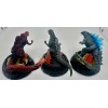Bandai HG Gashapon HG Godzilla set of three. 1954,2016 &2019