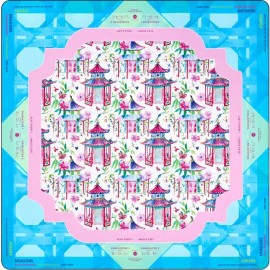 Luxury Modern Mahjong Mat Soft Surface Silent Foldable Waterproof Anti Slip Table Cover for American Mahjong Party Home UseColor: 9-pink