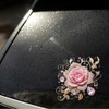 Pink Rose Diamond car Stickers