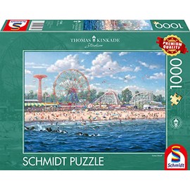 Schmidt Spiele 57365 Thomas Kinkade Coney Island Jigsaw Puzzle 1000 Piece