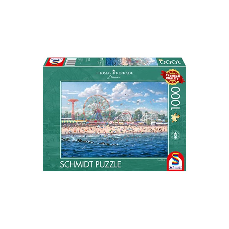 Schmidt Spiele 57365 Thomas Kinkade Coney Island Jigsaw Puzzle 1000