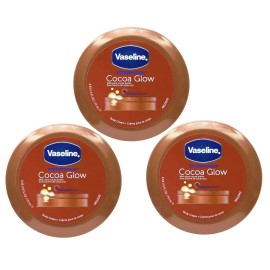 Lot of 3 Vaseline Intensive Care Cocoa Glow 2.53 fl oz With Pure Cocoa Butter