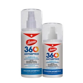 Jaloma 360 Pack de 100 ml + 150 ml, antiséptico para piel, auxiliar para heridas superficiales, sin ardor ni dolor