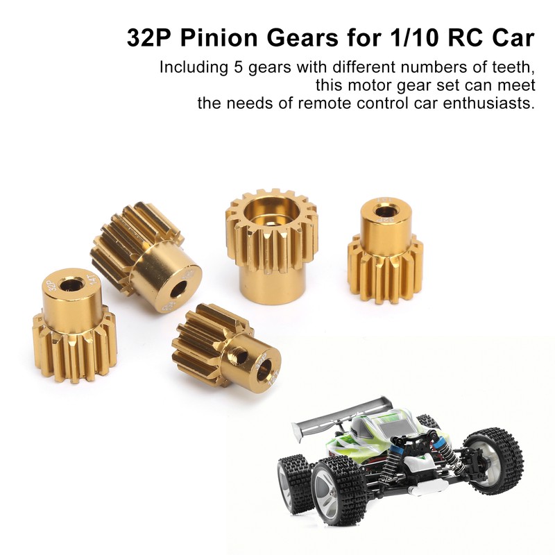 5pcs 32P Pinion Gear Set 12T 13T 14T 15T 16T