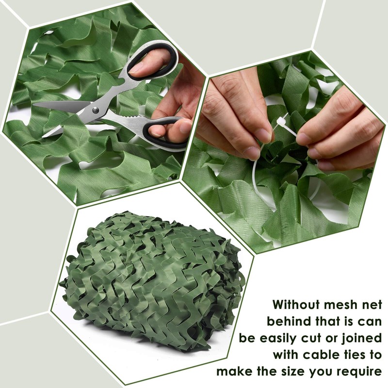 iunio Camo Netting Camouflage Netting, Camo Net Bulk Roll Camouflage