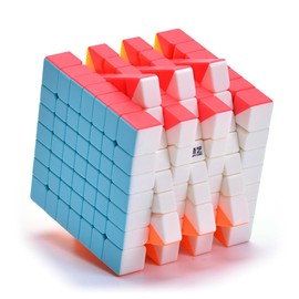 Willking Qiyi 7x7 Cube Stickerless Qixing 7x7x7 Speed Cube Puzzle Gifts Toys (67mm)