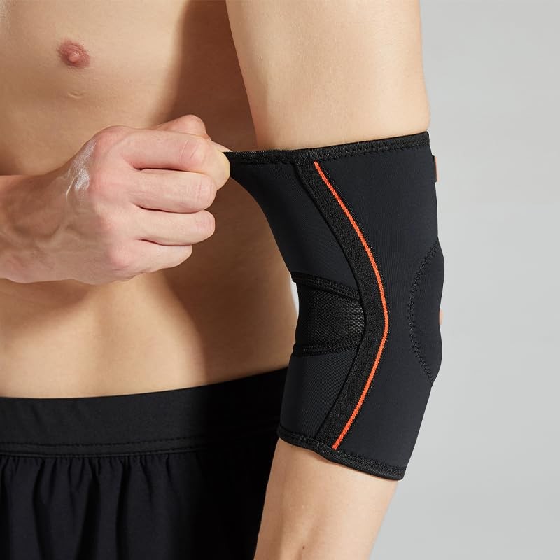Lava Box Unisex Neoprene Elbow Support, Comfortable, Breathable, Gel Padded