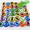 Julie Wang Drachenaugen Cabochons aus Glas rund sortierte Größen 20