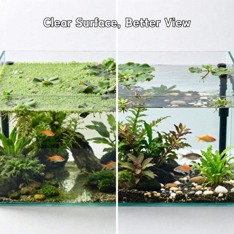Duckweed Remover Tool for Aquarium, Floating Plant Skimmer