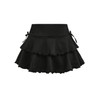 SHENHE Girl's High Waisted Mini Tiered Skirts Ruffled Lettuce Trim