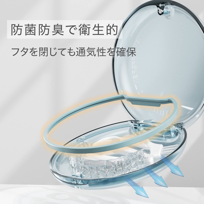 Pelata Mouthpiece Case (Portable/Magnetic Closure/Thin) Orthopedic Retainer Case (Cute/Compact/Fashion), Clear