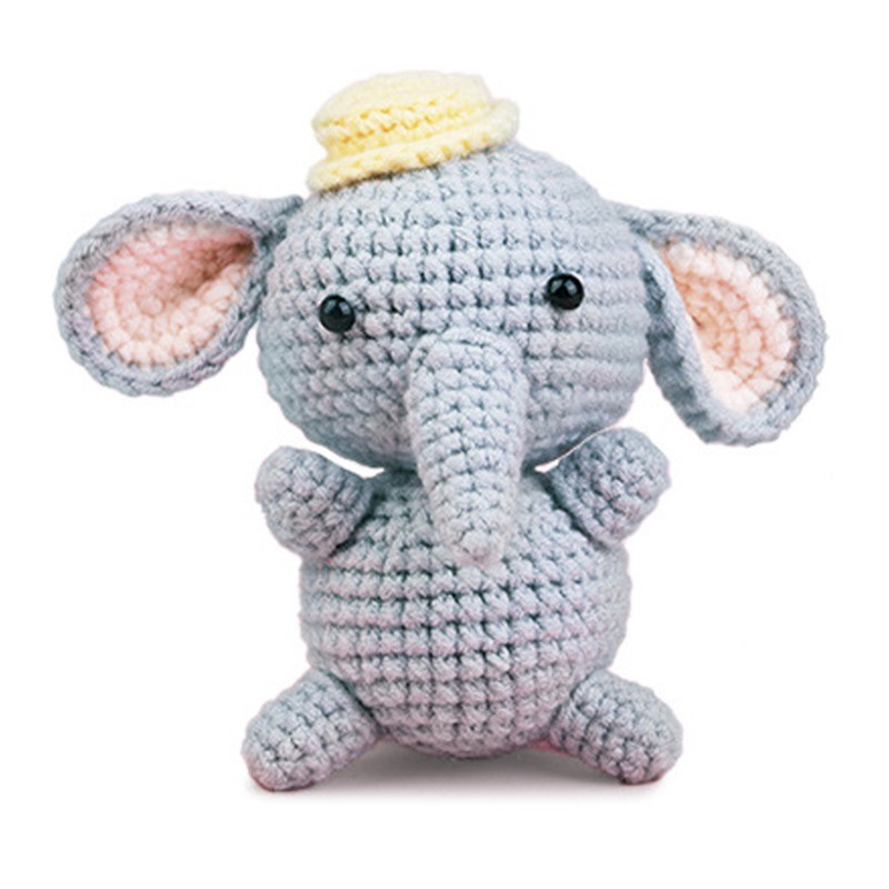 Beginners Crochet Kit Animal Elephant Crochet Starter Kit with Easy