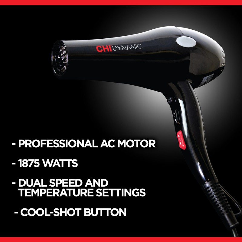 CHI Dynamic Hair Dryer, Blow Dryer for Smooth & Voluminous