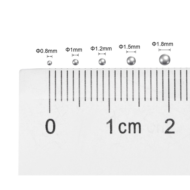 sourcing map 5000pcs 0.8mm Carbon Steel Bearing Balls G1000 Precision